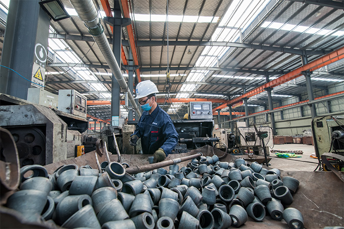 涟源网架配件-锥头加工车间